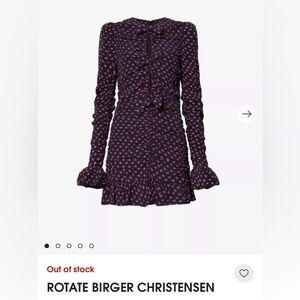 Rotate Birger Christensen Women's Mini Dress - Black and Pink